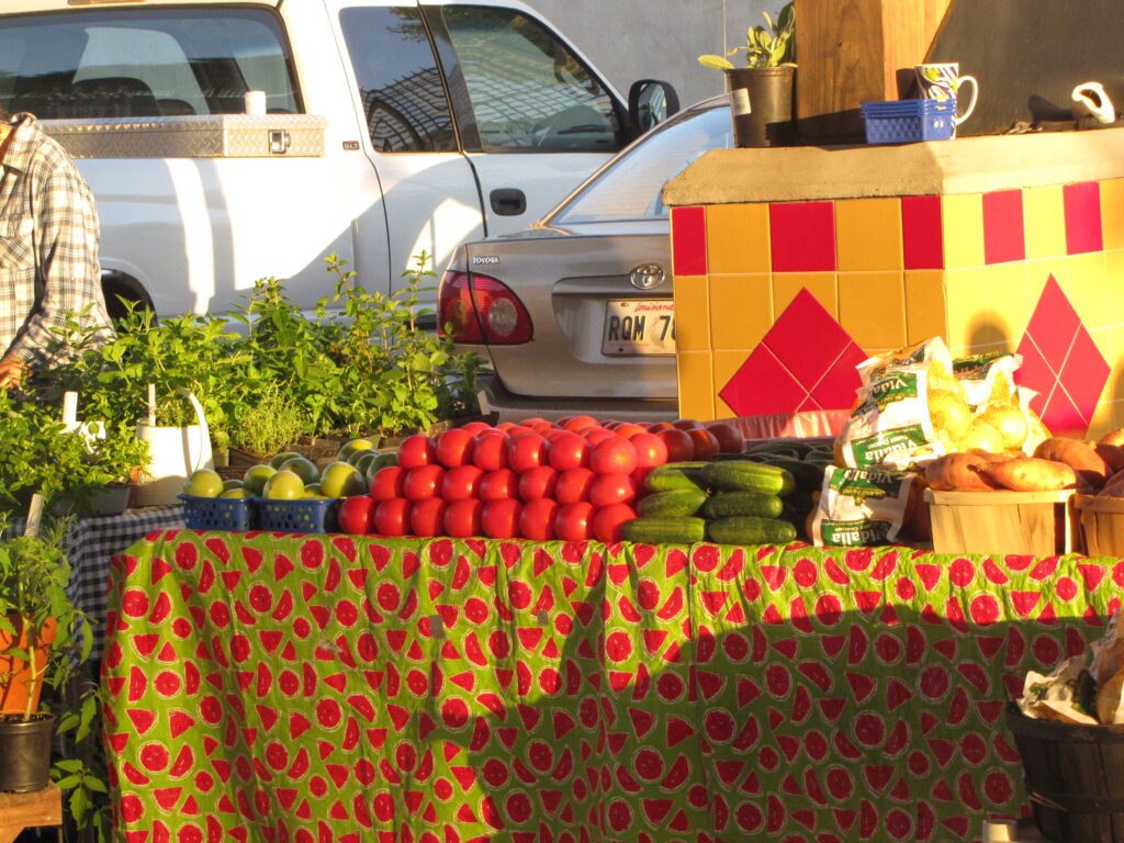 Produce for sale at Farmers market