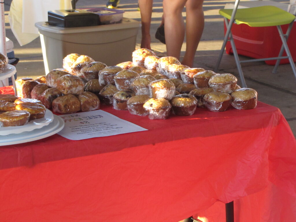 Baked goods is a good way to make money at the farmers market