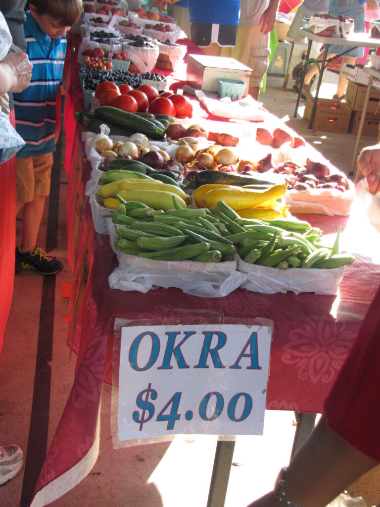 Okra and squash